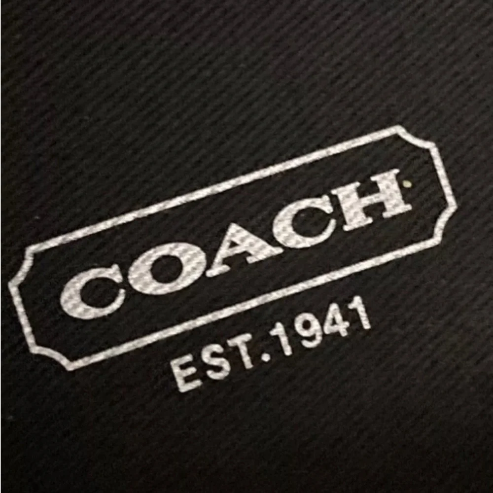 Coach Mellow Espadrilles Black Logo Signature Canvas Flats Shoes Women’s 7.5 New